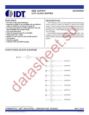 IDT2309NZ-1HDCG datasheet  